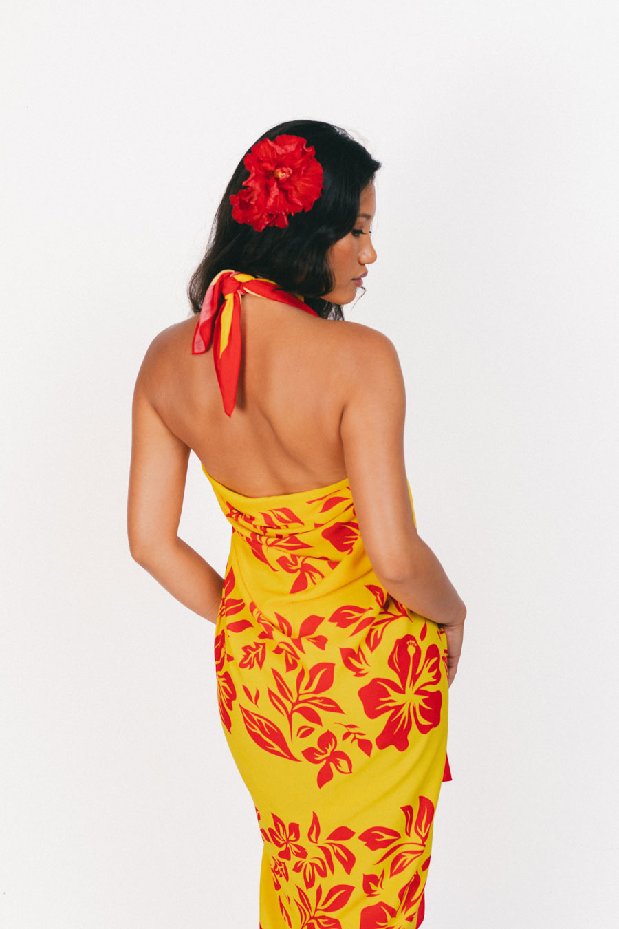 Long Pāreu Lei Red and Yellow
