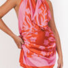 Long Pāreu Orchid Dark Rose and Orange