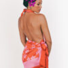 Long Pāreu Orchid Dark Rose and Orange