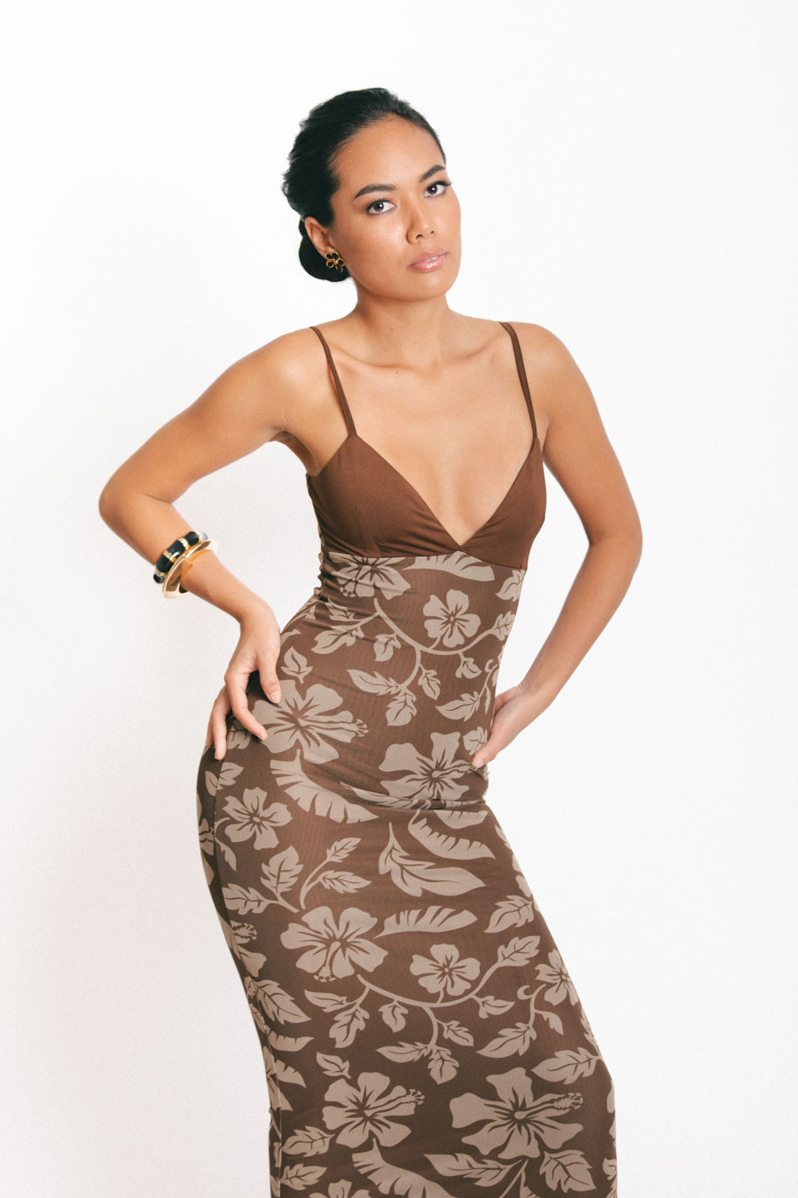 Long Island Dress Brown
