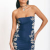 Long Lei Dress Navy Blue